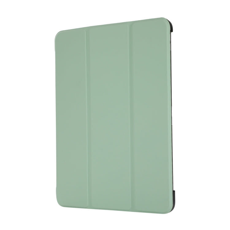 For iPad Pro 11 2022 / 2021 3-folding Skin Texture Horizontal Flip TPU + PU Leather Tablet Case with Holder