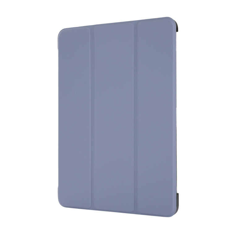For iPad Pro 11 2022 / 2021 3-folding Skin Texture Horizontal Flip TPU + PU Leather Tablet Case with Holder