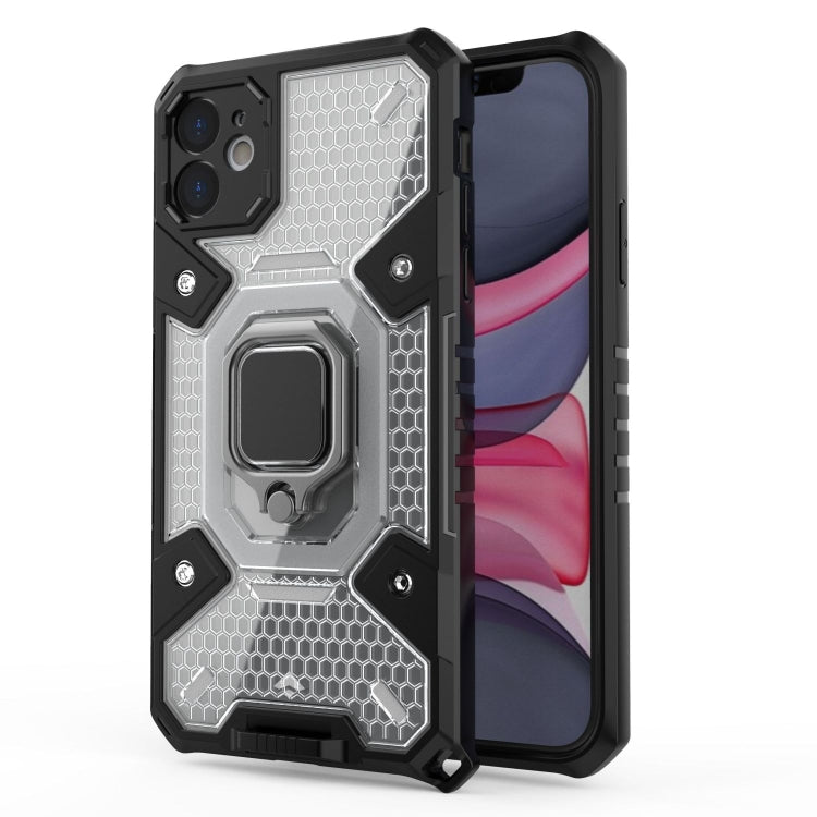 For iPhone 11 Space PC+TPU Ring Holder Protective Case