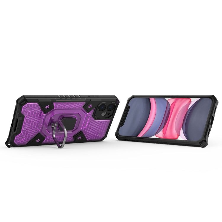 For iPhone 11 Space PC+TPU Ring Holder Protective Case