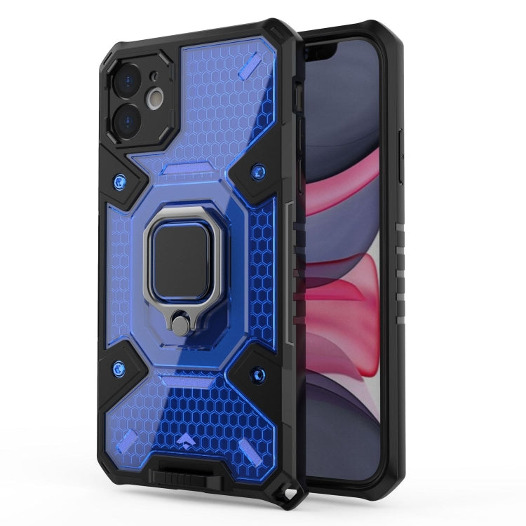 For iPhone 11 Space PC+TPU Ring Holder Protective Case