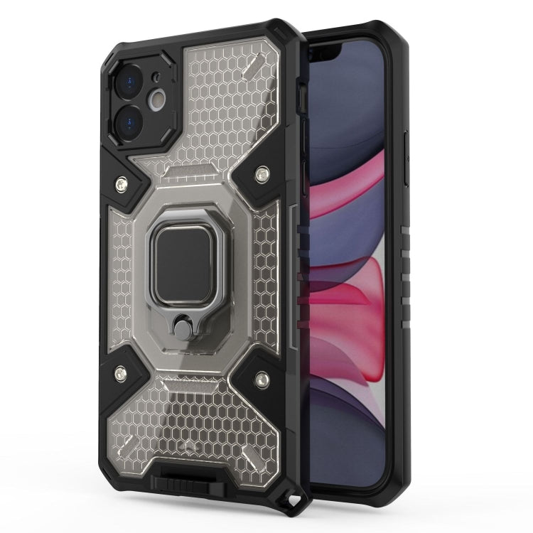 For iPhone 11 Space PC+TPU Ring Holder Protective Case