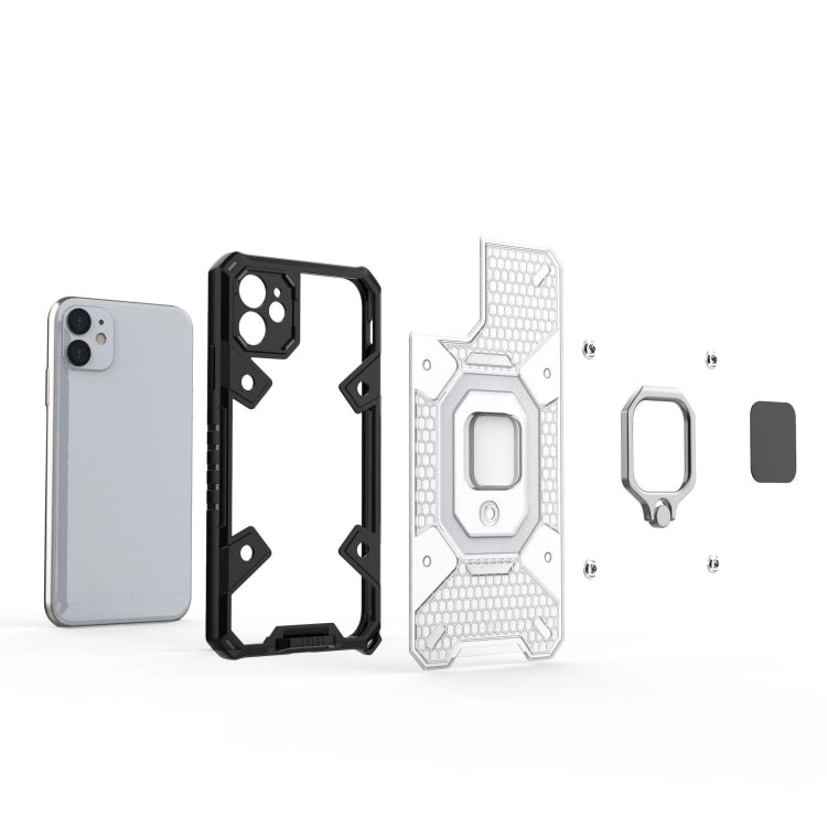 For iPhone 11 Space PC+TPU Ring Holder Protective Case