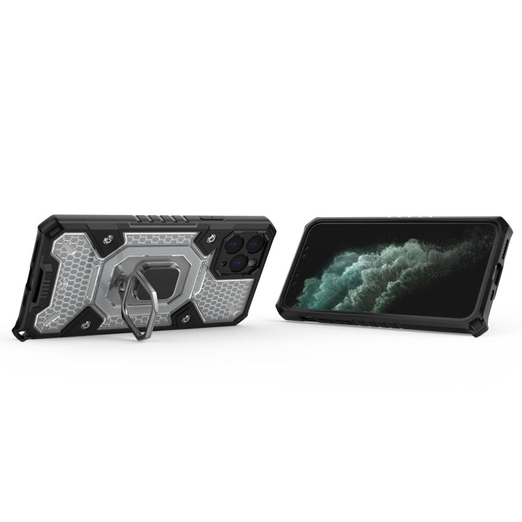 For iPhone 11 Pro Space PC+TPU Ring Holder Protective Case