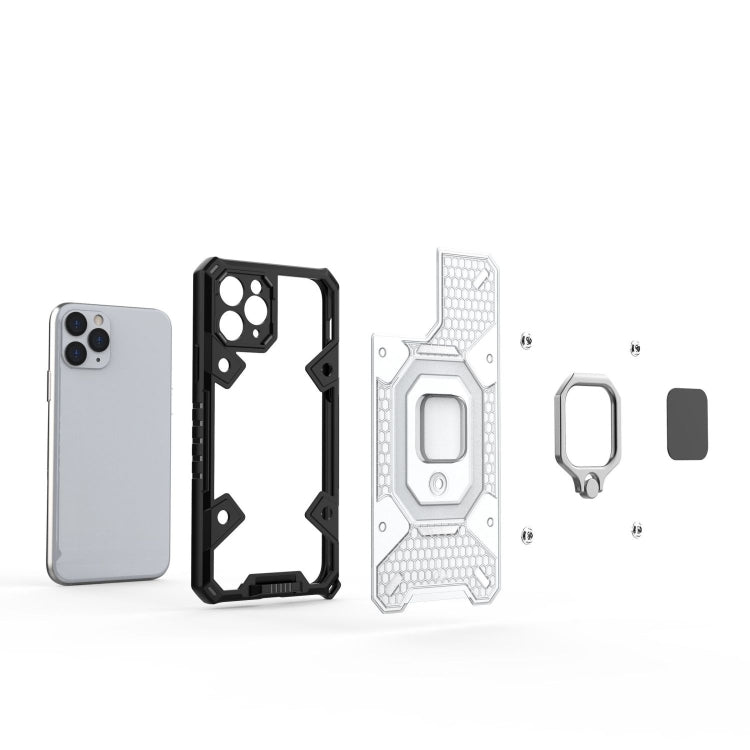 For iPhone 11 Pro Space PC+TPU Ring Holder Protective Case