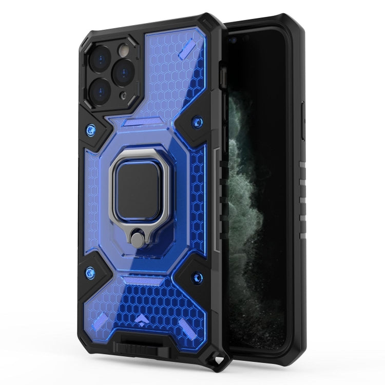 For iPhone 11 Pro Space PC+TPU Ring Holder Protective Case