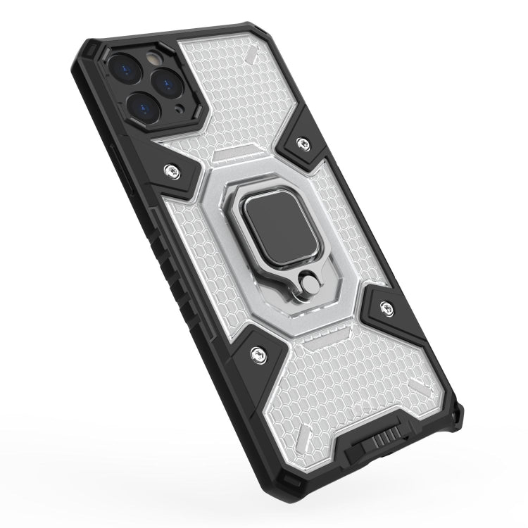 For iPhone 11 Pro Max Space PC+TPU Ring Holder Protective Case