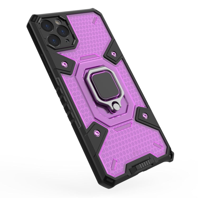 For iPhone 11 Pro Max Space PC+TPU Ring Holder Protective Case