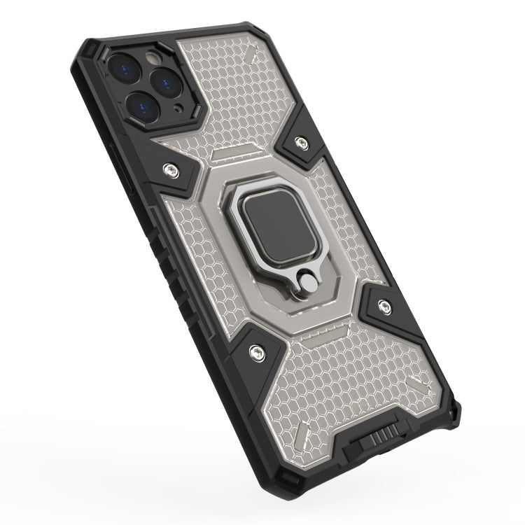 For iPhone 11 Pro Max Space PC+TPU Ring Holder Protective Case