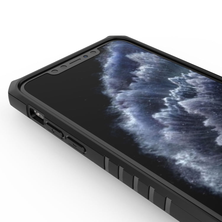 For iPhone 11 Pro Max Space PC+TPU Ring Holder Protective Case