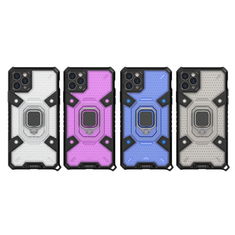 For iPhone 11 Pro Max Space PC+TPU Ring Holder Protective Case