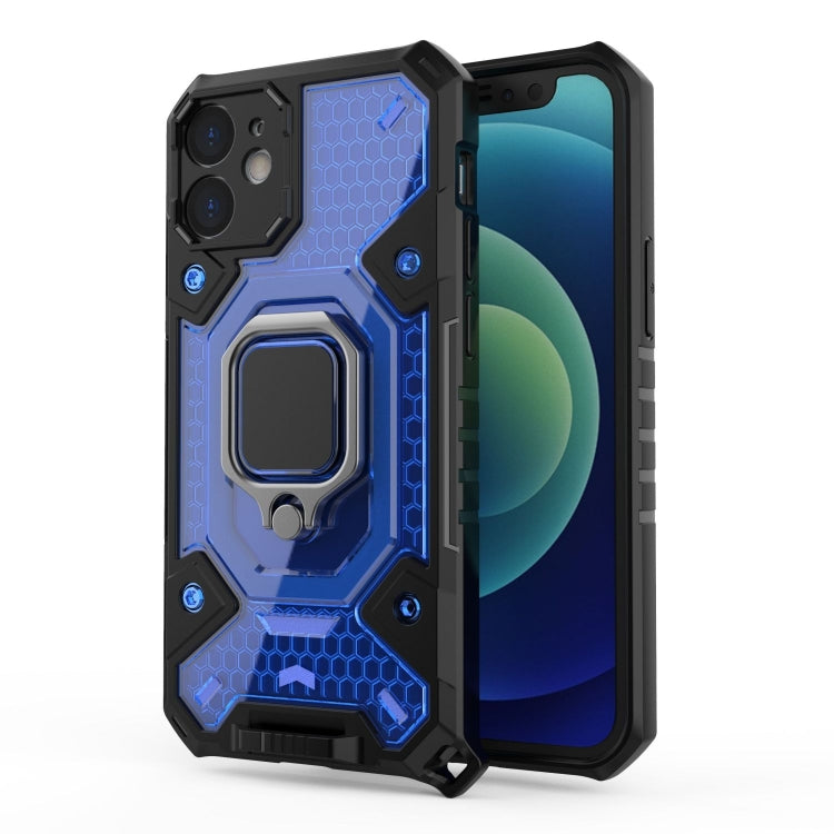 For iPhone 12 mini Space PC+TPU Ring Holder Protective Case