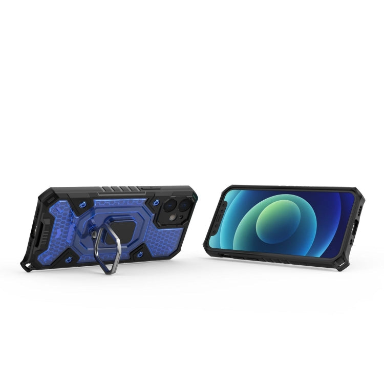 For iPhone 12 mini Space PC+TPU Ring Holder Protective Case