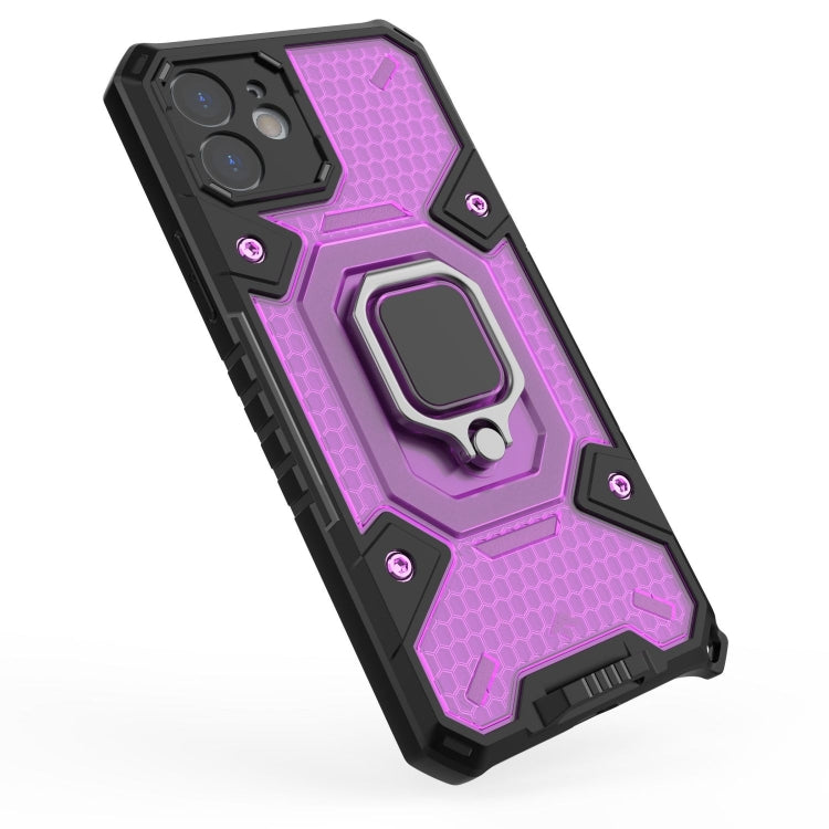 For iPhone 12 Space PC+TPU Ring Holder Protective Case