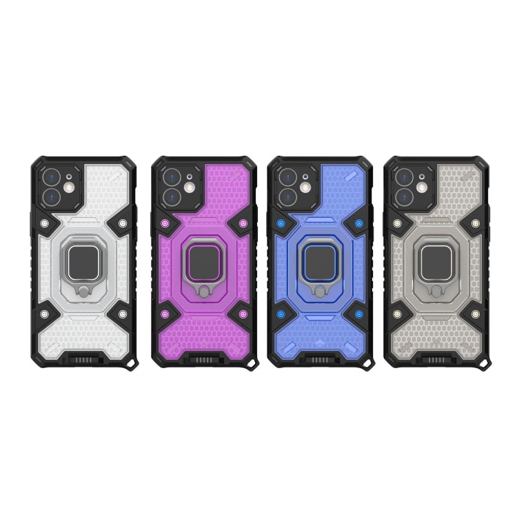 For iPhone 12 Space PC+TPU Ring Holder Protective Case