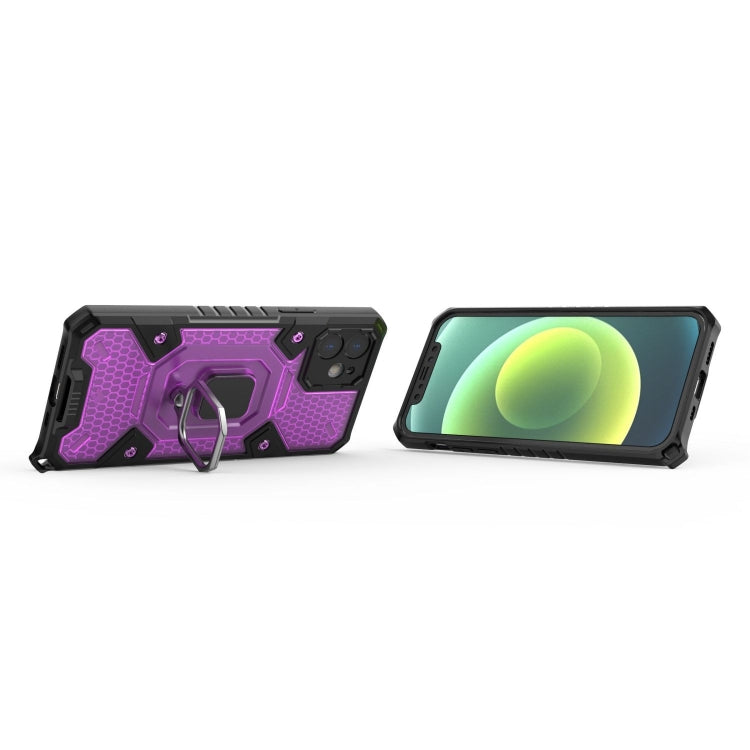 For iPhone 12 Space PC+TPU Ring Holder Protective Case