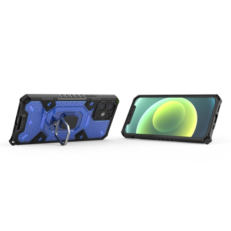 For iPhone 12 Space PC+TPU Ring Holder Protective Case
