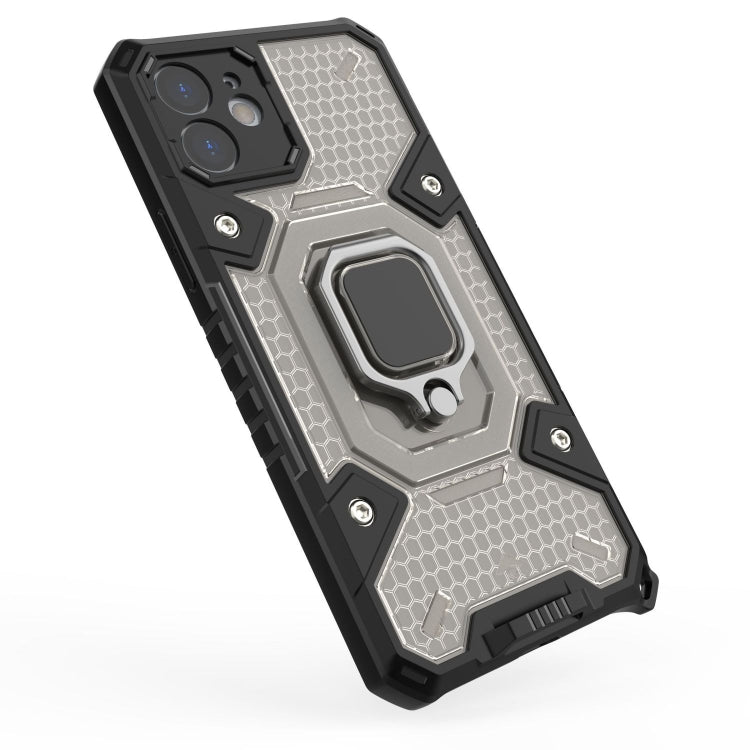 For iPhone 12 Space PC+TPU Ring Holder Protective Case