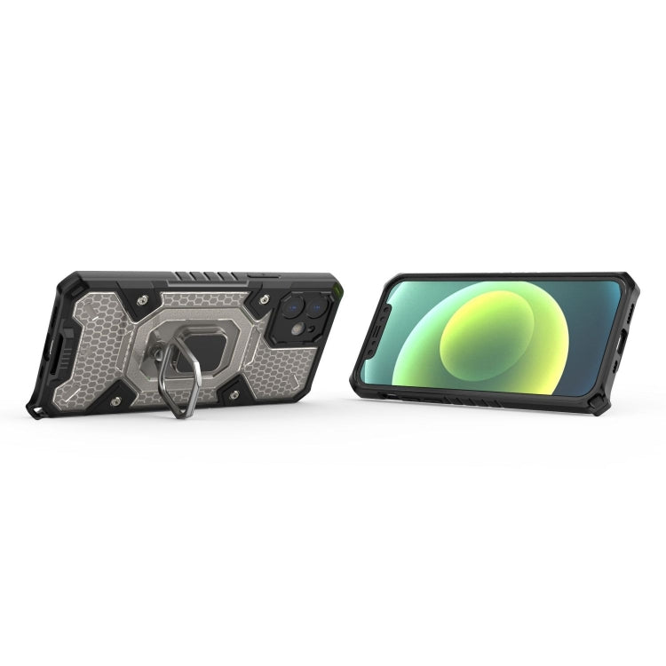 For iPhone 12 Space PC+TPU Ring Holder Protective Case