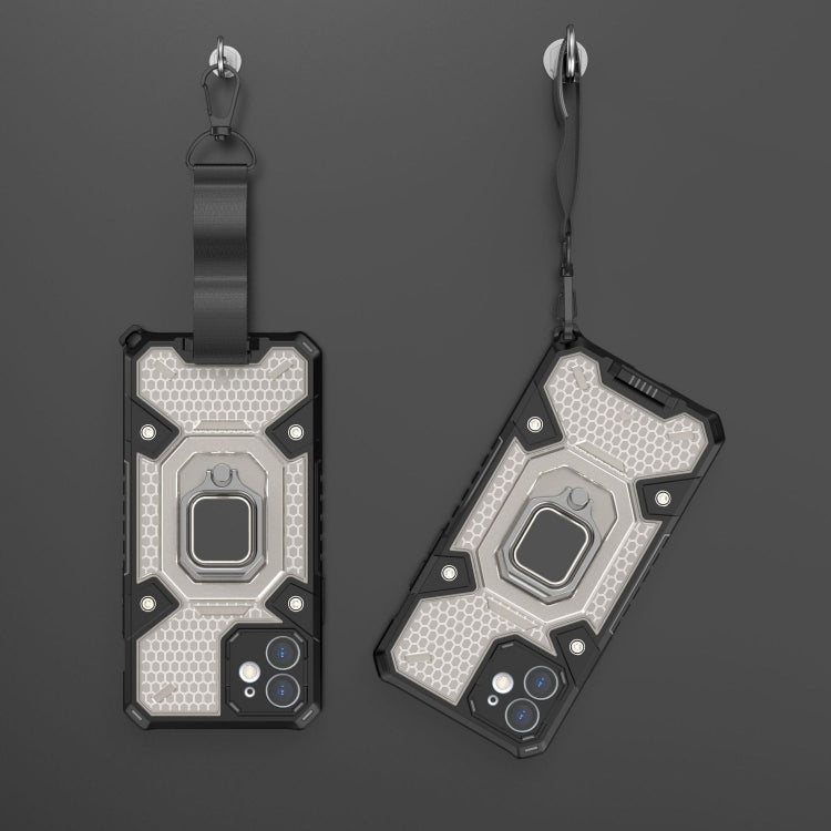 For iPhone 12 Space PC+TPU Ring Holder Protective Case