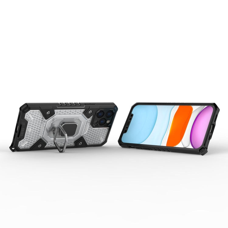 For iPhone 12 Pro Space PC+TPU Ring Holder Protective Case