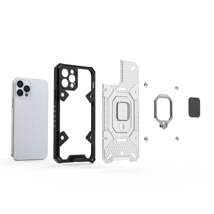For iPhone 12 Pro Space PC+TPU Ring Holder Protective Case