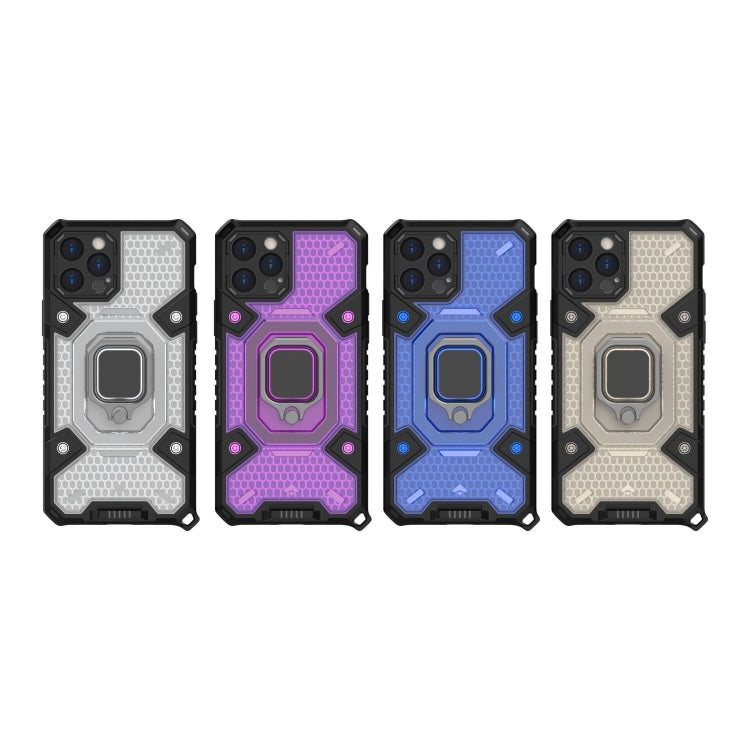 For iPhone 12 Pro Space PC+TPU Ring Holder Protective Case