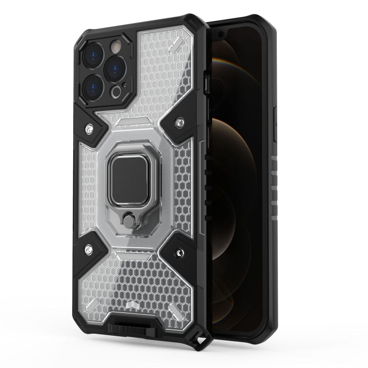 For iPhone 12 Pro Max Space PC+TPU Ring Holder Protective Case
