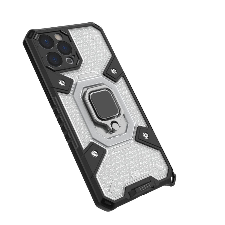 For iPhone 12 Pro Max Space PC+TPU Ring Holder Protective Case