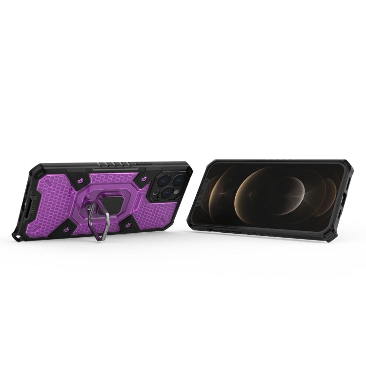 For iPhone 12 Pro Max Space PC+TPU Ring Holder Protective Case