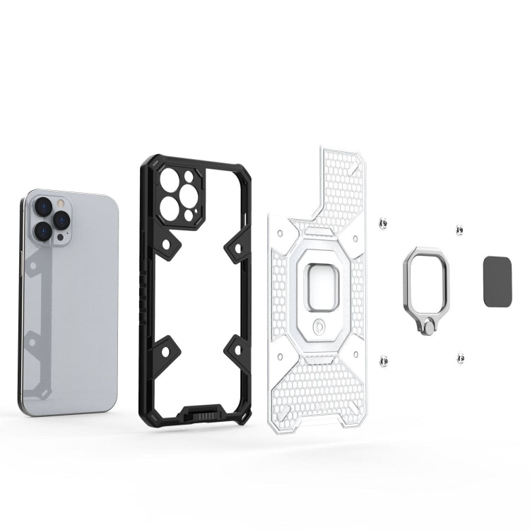 For iPhone 12 Pro Max Space PC+TPU Ring Holder Protective Case