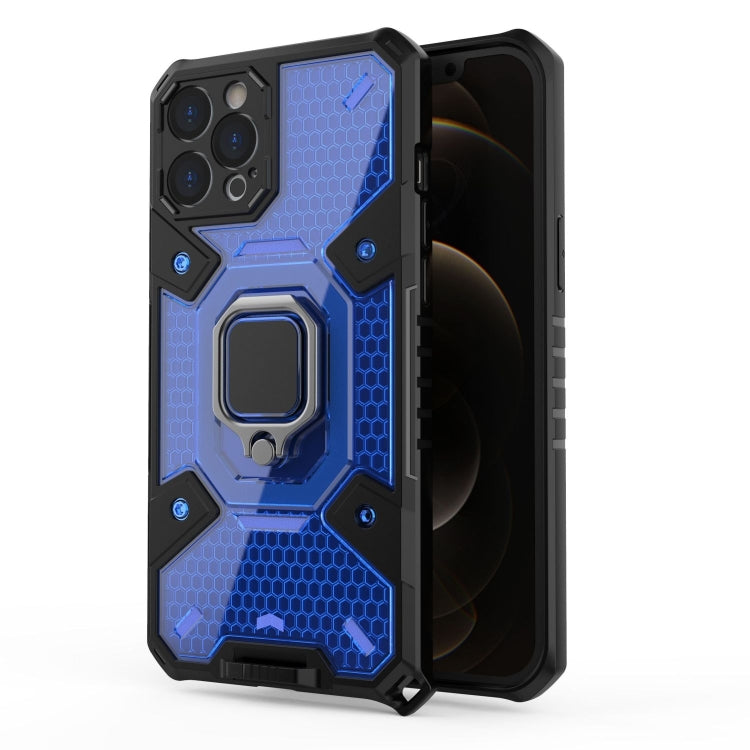 For iPhone 12 Pro Max Space PC+TPU Ring Holder Protective Case