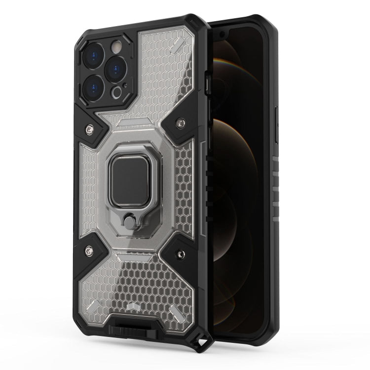 For iPhone 12 Pro Max Space PC+TPU Ring Holder Protective Case
