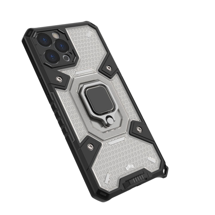 For iPhone 12 Pro Max Space PC+TPU Ring Holder Protective Case