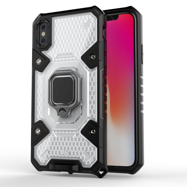 For iPhone X Space PC+TPU Ring Holder Protective Case