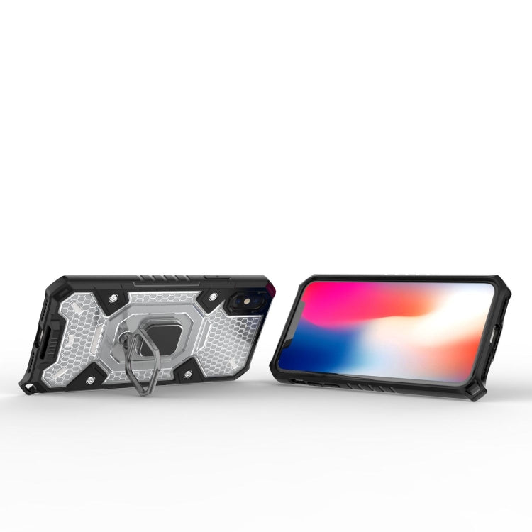 For iPhone X Space PC+TPU Ring Holder Protective Case