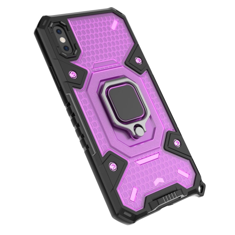 For iPhone X Space PC+TPU Ring Holder Protective Case