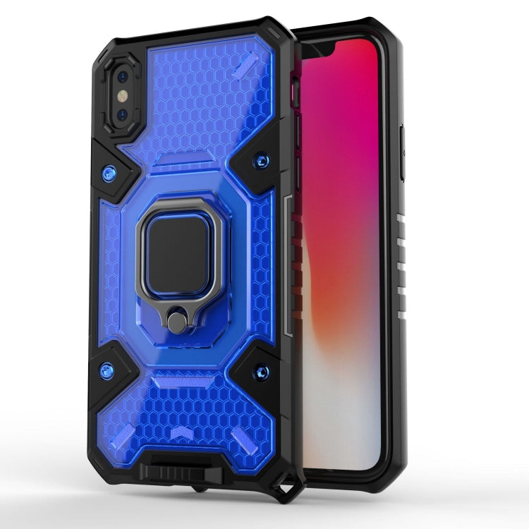 For iPhone X Space PC+TPU Ring Holder Protective Case