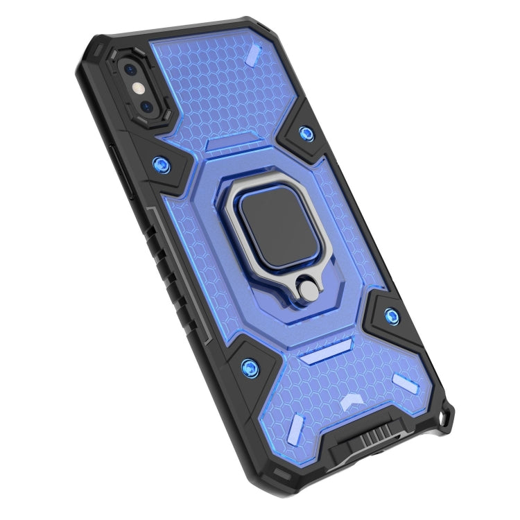 For iPhone X Space PC+TPU Ring Holder Protective Case