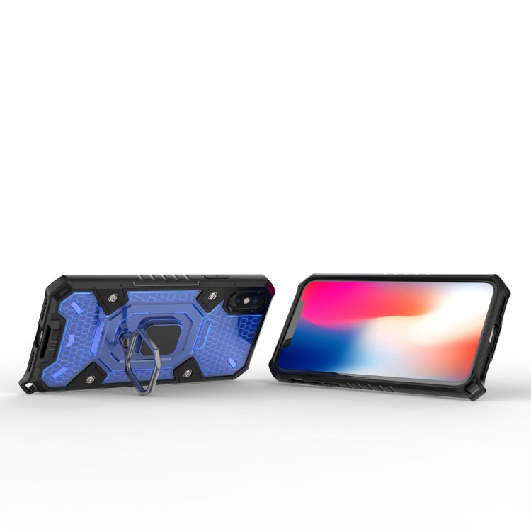 For iPhone X Space PC+TPU Ring Holder Protective Case