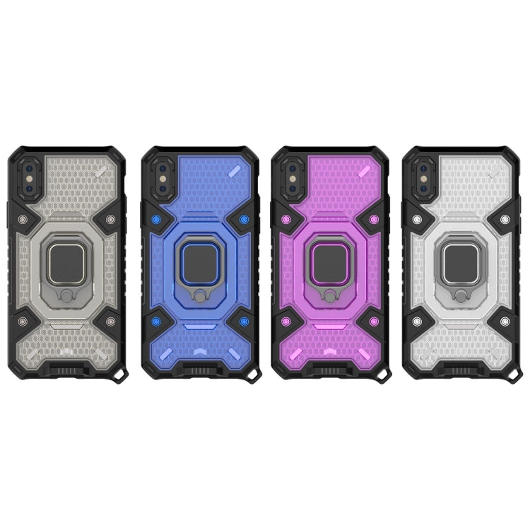 For iPhone X Space PC+TPU Ring Holder Protective Case