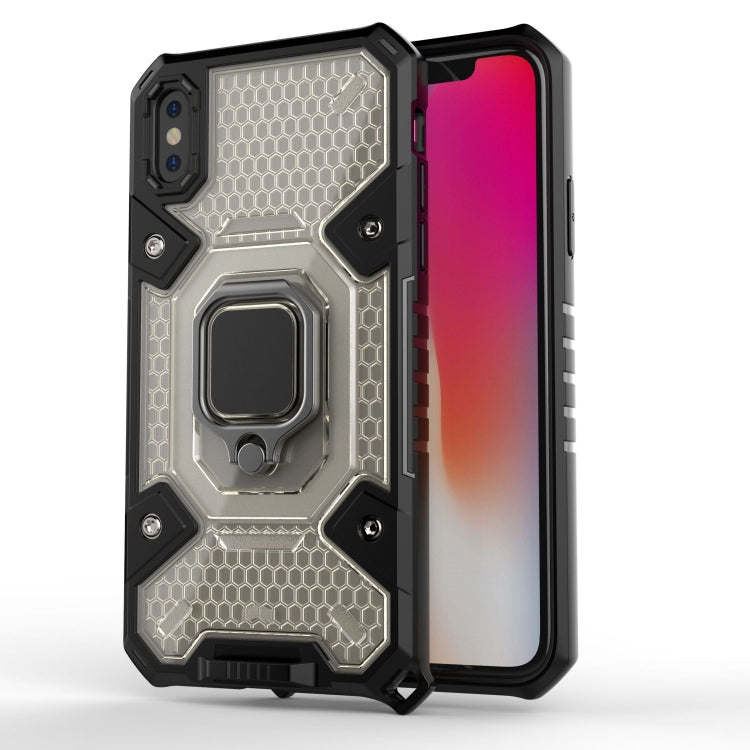 For iPhone X Space PC+TPU Ring Holder Protective Case