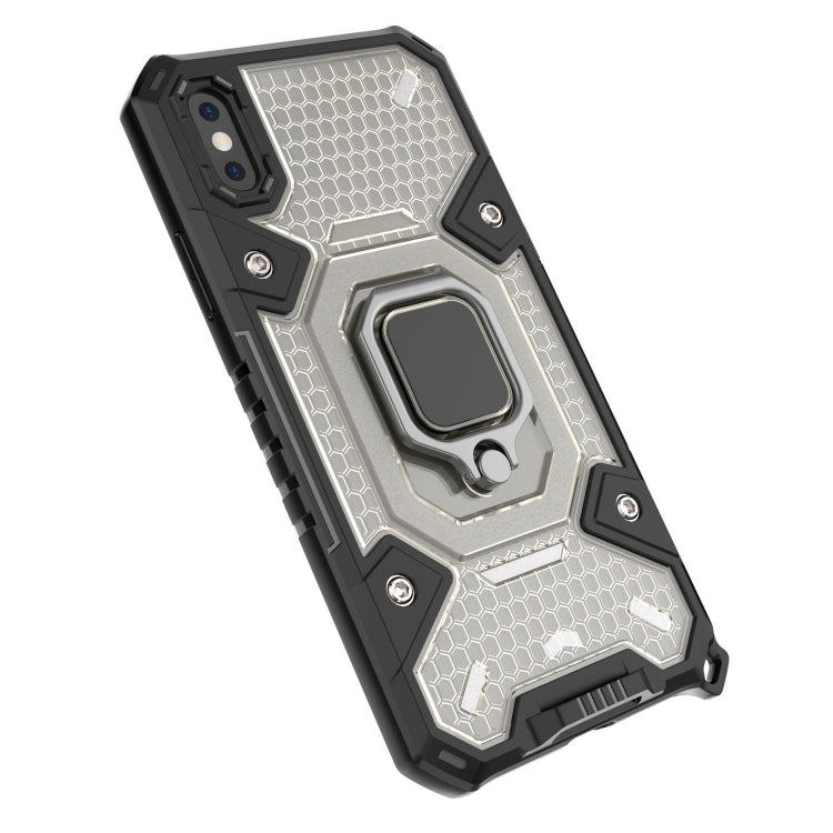 For iPhone X Space PC+TPU Ring Holder Protective Case