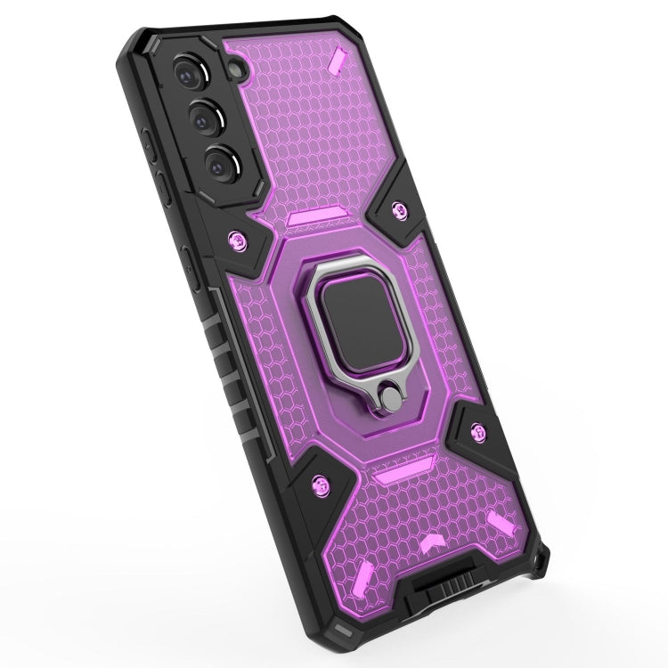 For Samsung Galaxy S21+ 5G Space PC+TPU Ring Holder Protective Case