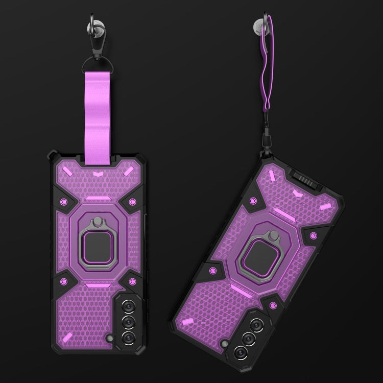 For Samsung Galaxy S21 Space PC+TPU Ring Holder Protective Case