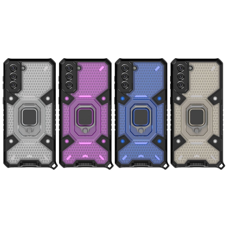 For Samsung Galaxy S21 Space PC+TPU Ring Holder Protective Case