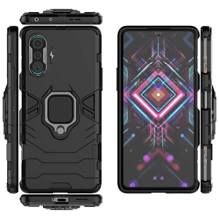 For Xiaomi Redmi K40 Gaming Shockproof PC + TPU Protective Case with Magnetic Ring Holder
