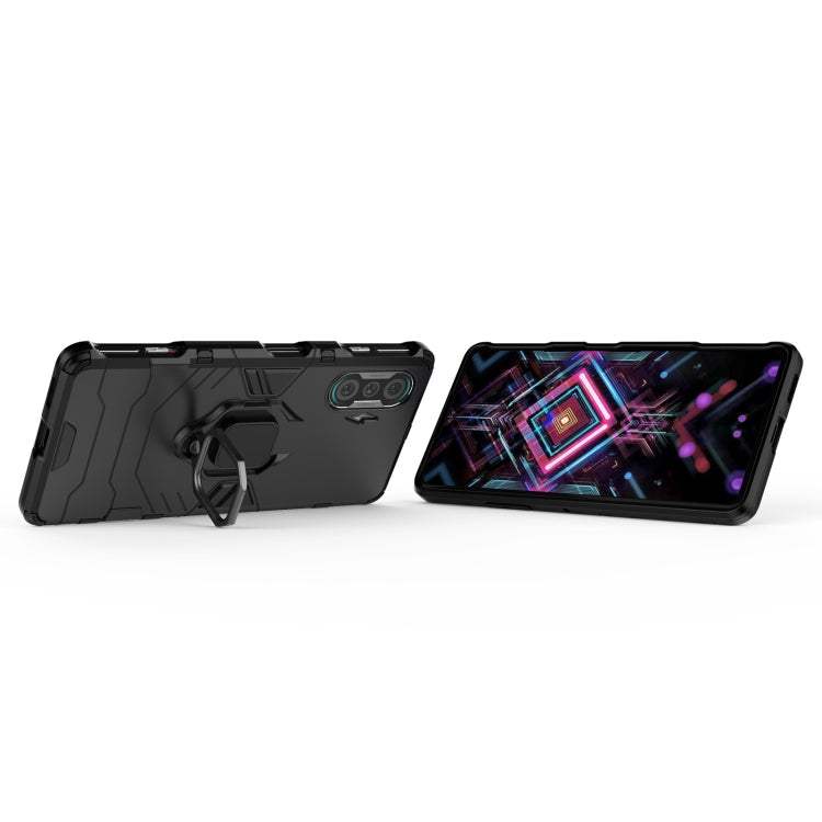 For Xiaomi Redmi K40 Gaming Shockproof PC + TPU Protective Case with Magnetic Ring Holder