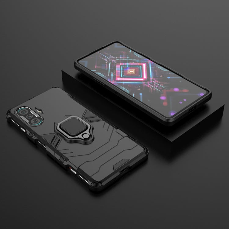 For Xiaomi Redmi K40 Gaming Shockproof PC + TPU Protective Case with Magnetic Ring Holder