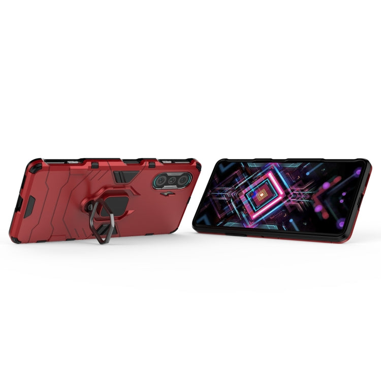 For Xiaomi Redmi K40 Gaming Shockproof PC + TPU Protective Case with Magnetic Ring Holder